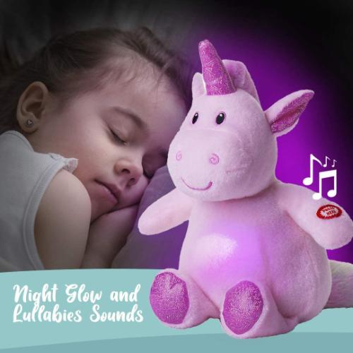 Musical And Light up LED Plush Unicorn Toy