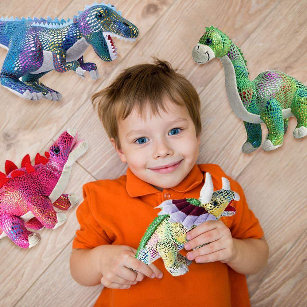 Plush 12 Inches Stuffed Dinosaurs Set of 4