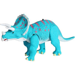 Remote Control Triceratops Toy Roars, Walks, Lights Up