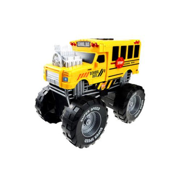 School Bus Monster Truck with Lights and Sounds