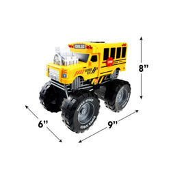 School Bus Monster Truck with Lights and Sounds
