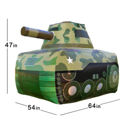 Inflatable Military Battle Tank for Nerf Party Wars