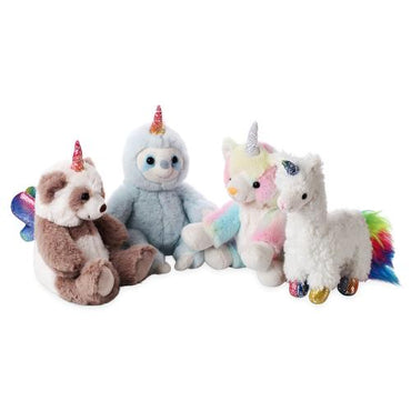 8" Plush Unicorn Set (Caticorn, Pandacorn, Llamacorn, Sloticorn)