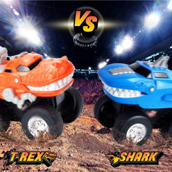 Dinosaur & Shark Monster Trucks (2pcs)